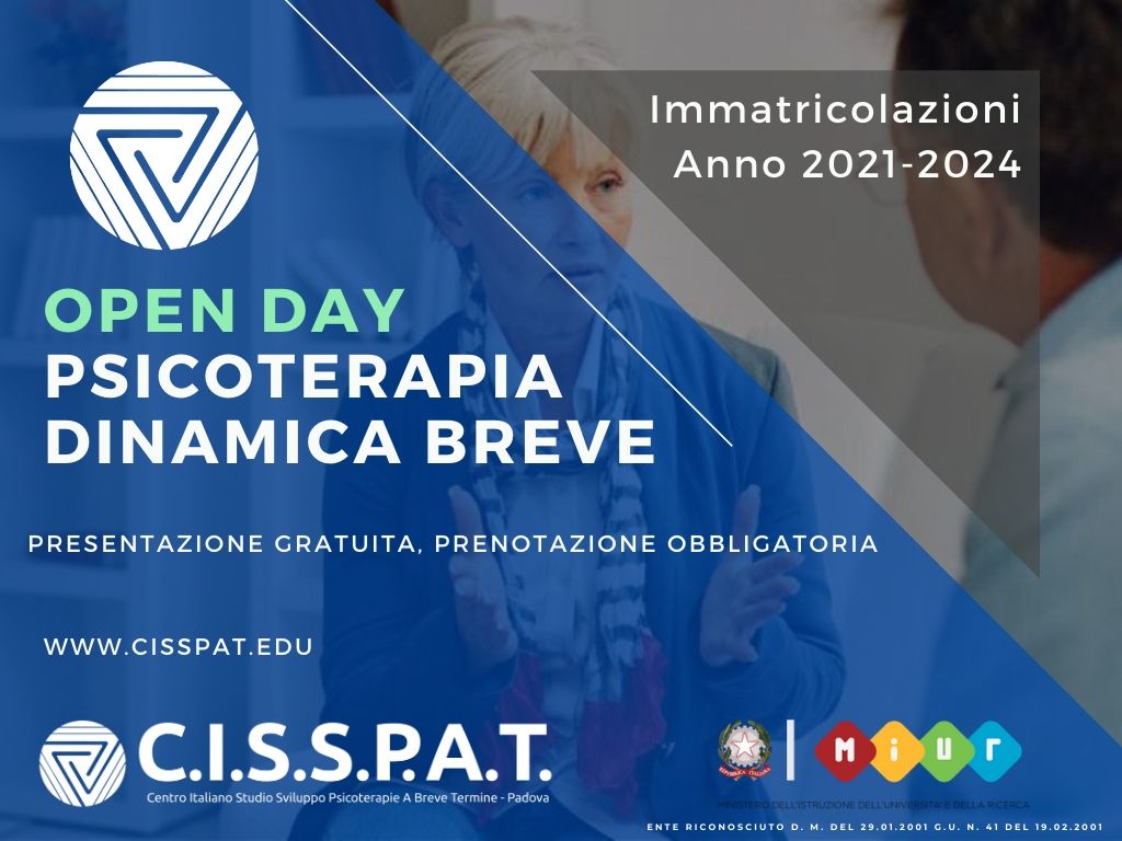 open day cisspat 2020 2021 2022 2023 2024 psicoterpia dinamica breve