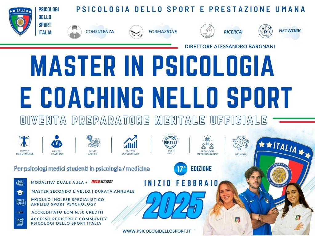 Master psicologia dello sport 17 EDIZIONE 2025 seconda parte bonas appierto (1)