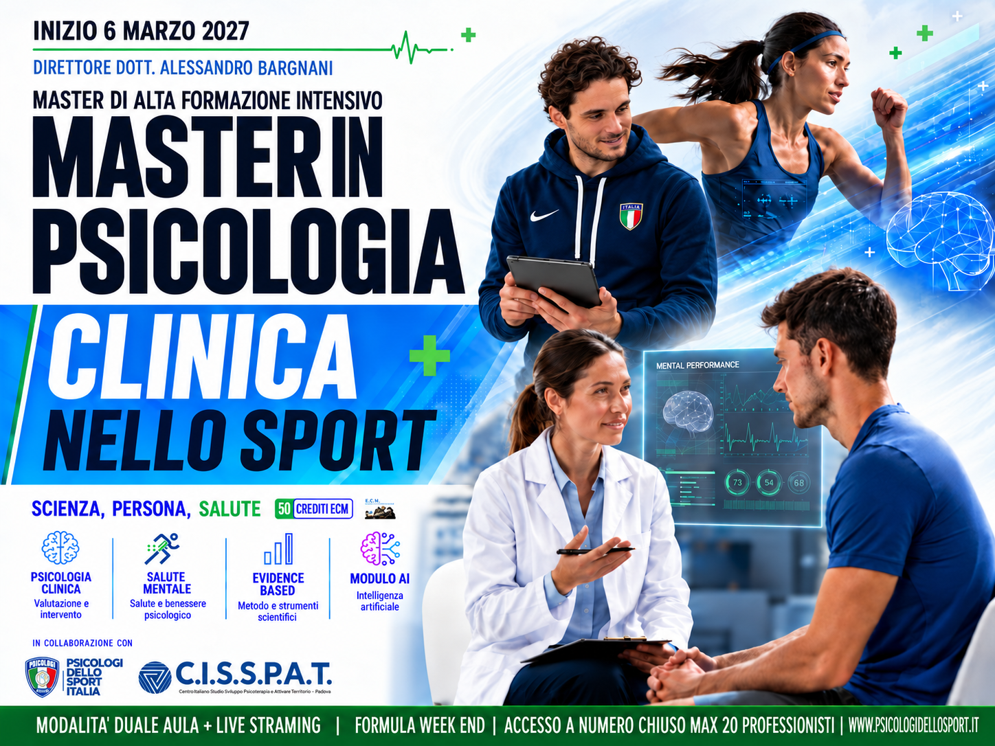 locandina master psicologia clinica dello sport alta formazione